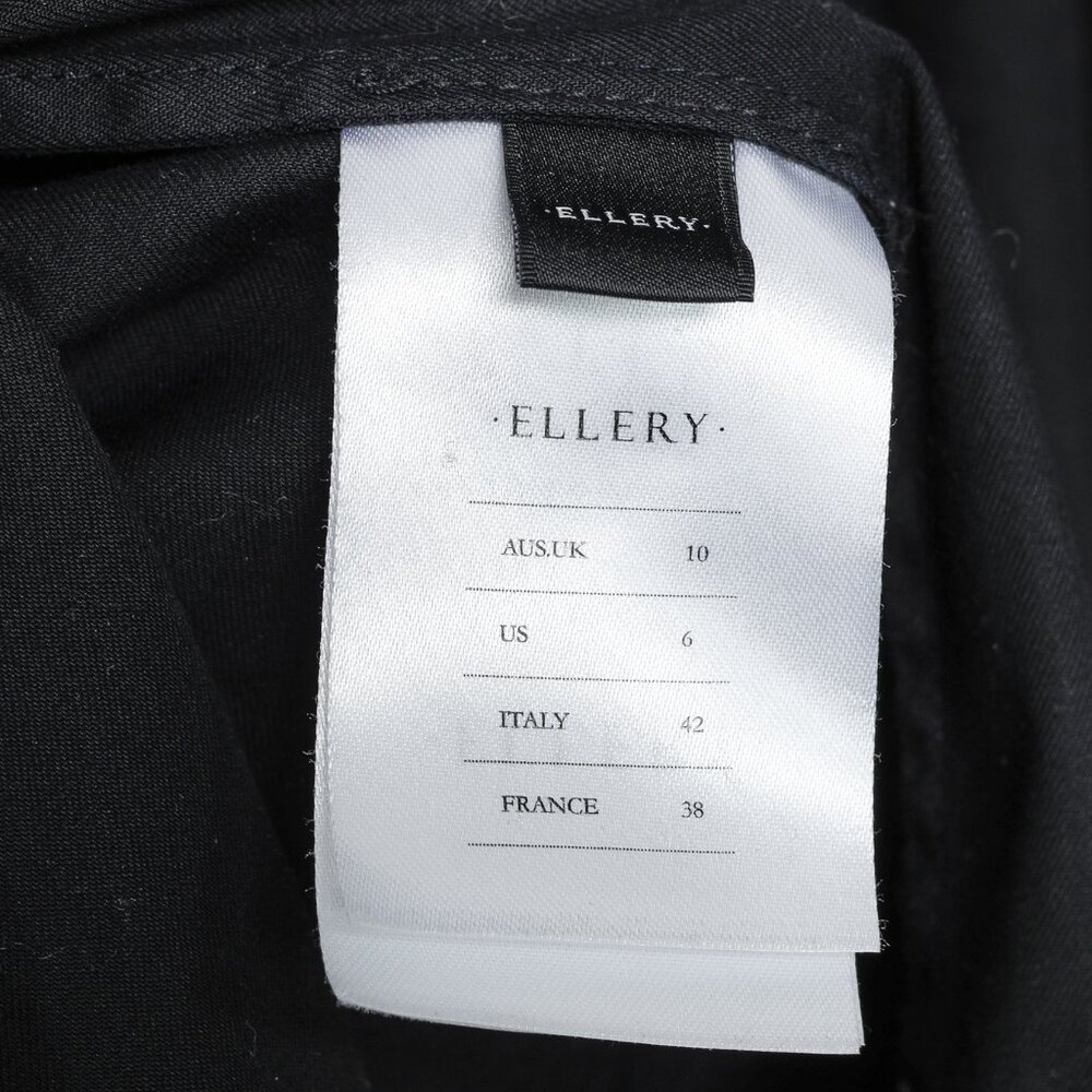 Ellery Rail Road Black Cotton Oversized Lace-Up Shirt - Picture 13 of 16